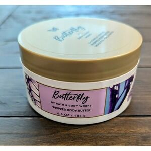 Bath Body Works Butterfly Whipped Body‎ Butter 6.5 oz NEW Iris Vanilla Raspberry